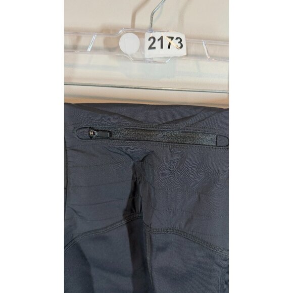 Athleta Peak Hybrid Fleece Pants Women's M Petite Black Flared Active Outdoor - Picture 10 of 11